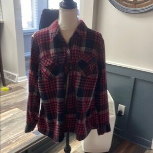 Plaid Women's Jacket - Red and Black